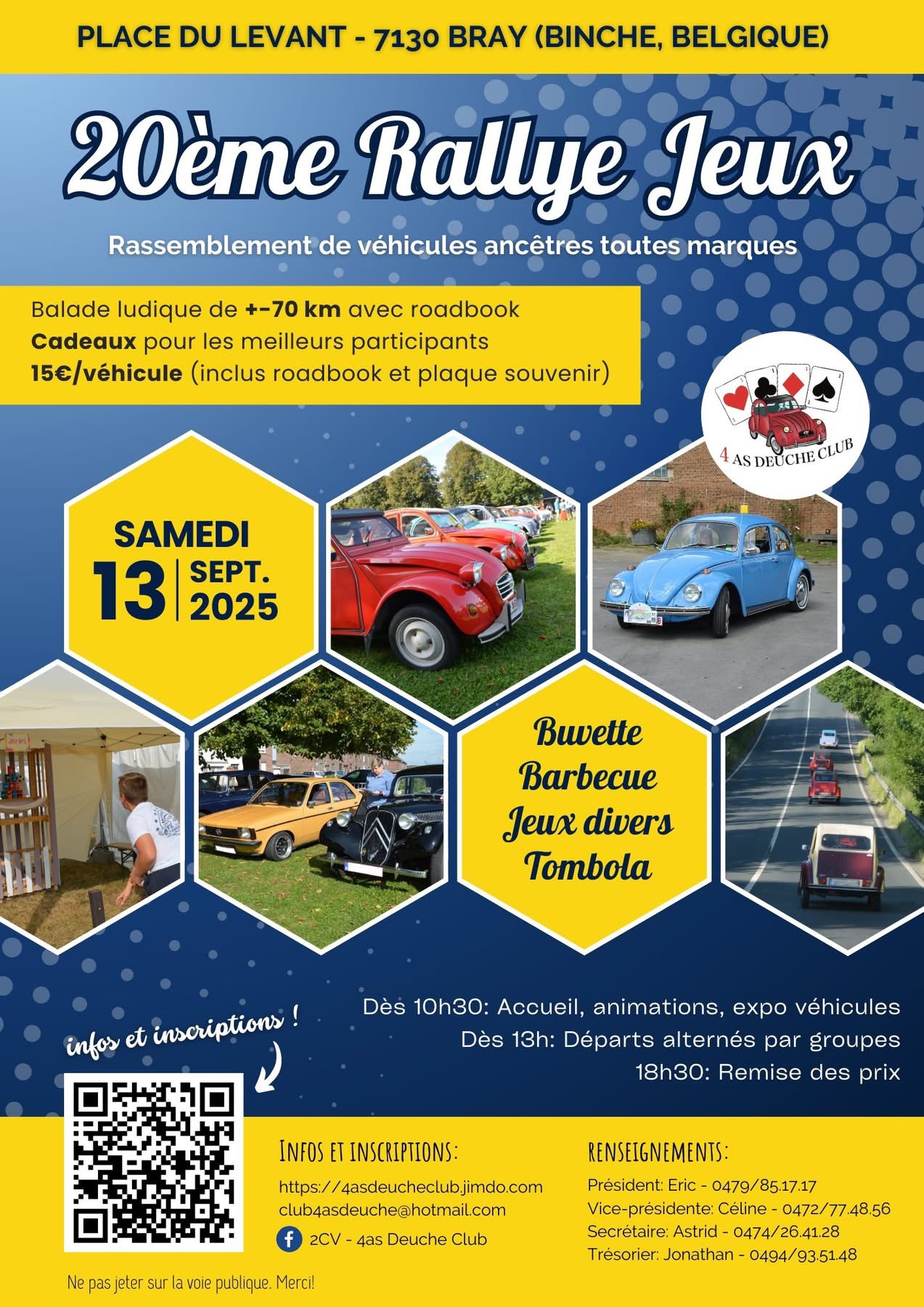 affiche de20ème Rallye Jeux