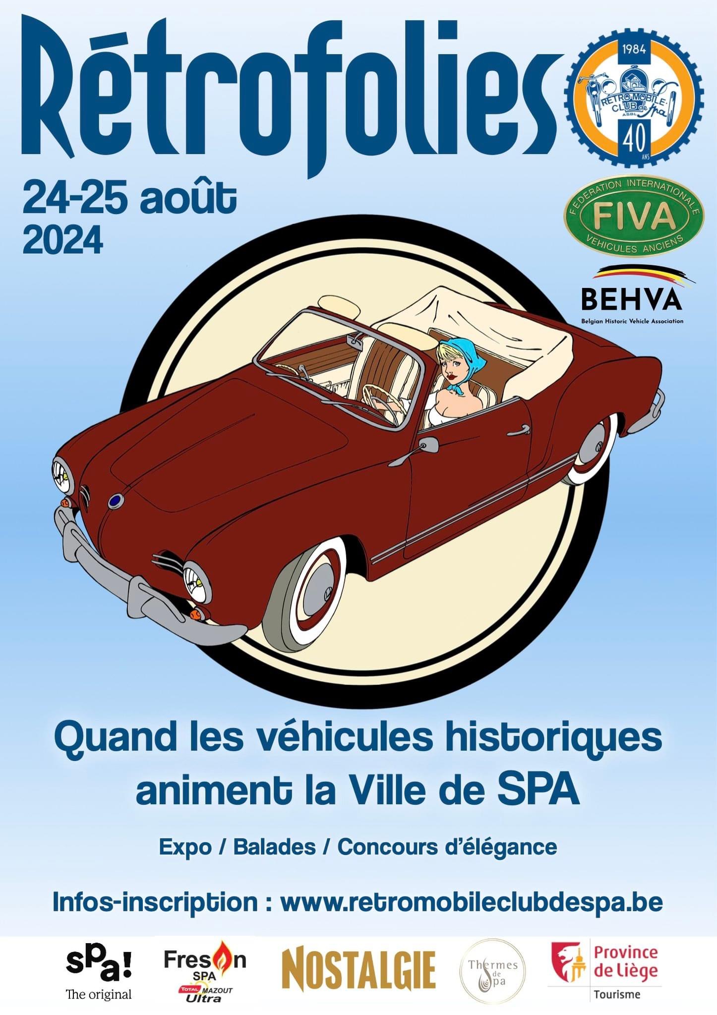 affiche de13Ã©mes RÃ©trofolies de Spa