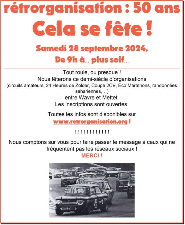 affiche deRÃ©trorganisation : 50 ans !