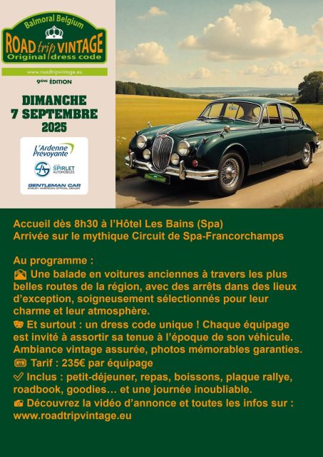 affiche deRoad Trip Vintage