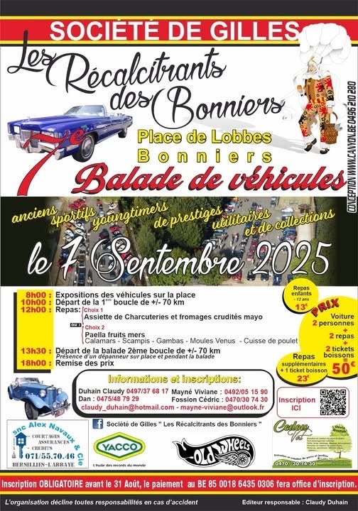 affiche de7ème Balade de véhicules